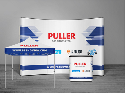 Trade show backdrop banner and canopy design
