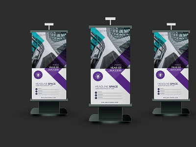 Trade Exhibition Display Roll up Stand backdrop banner ad banner design branding design exhibit design exhibition illustrator retractable rollup sign design stand tabletop tent trade show tradeshow