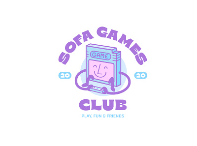 Sofa Games Club — A design gameboy illustration japan logo vector videogame