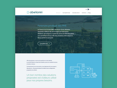 Abelionni webdesign clean design flat layout simple web webdesign