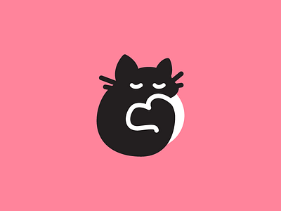 😸 Meow! cat logo logotype meow picto sleep