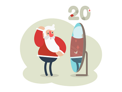 🎄Day 20 — Advent Calendar chritsmas mirror santa