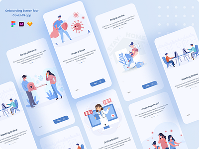 Onboarding Screen foor Covid-19 app