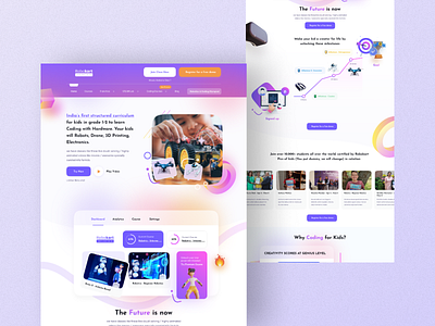 Robokart Landing page design