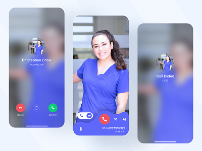 Doctors calling system UI app design apps call called calling calling apps doctor doctor apps incoming call medical medical apps mobile mobile app design mobile apps ui mobile design mobile ui outgoing call syful ui design