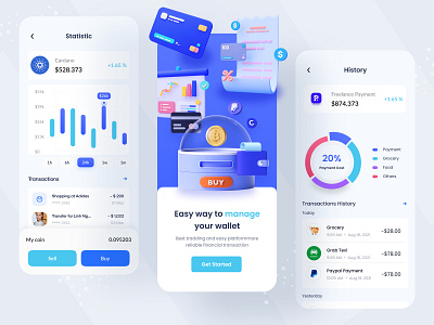 BitPro Currency Mobile App Design by syful islam on Dribbble