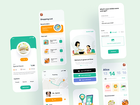 Kiddo baby food app by syful islam for SylGraph on Dribbble