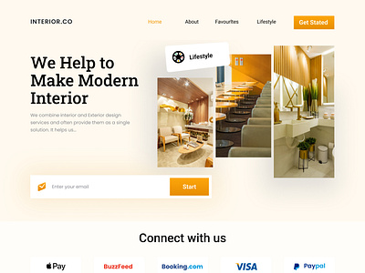 Interior Design Website by syful islam for SylGraph on Dribbble