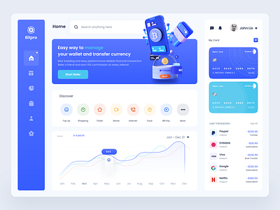 BitPro Currency web app design by syful islam for SylGraph on Dribbble