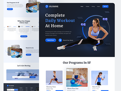 Workout Website designs themes templates and downloadable graphic elements on Dribbble