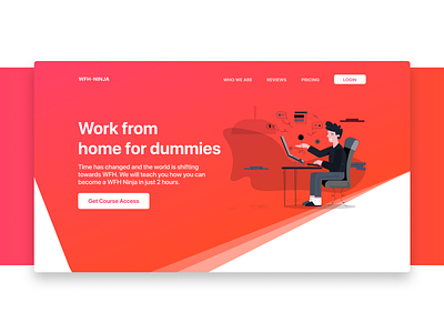 WFH Ninja | Landing Page Concept