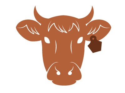 Moo branding cow farm illustration logo moo