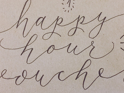 Birthday gifts... calligraphy lettering practice sketch