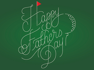 Father's Day Card calligraphy day fathers lettering type