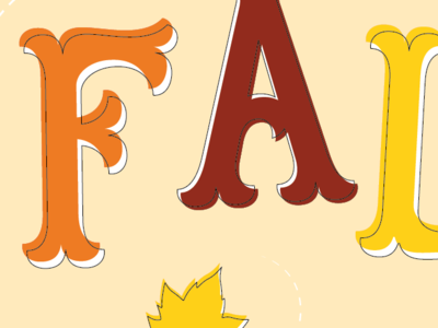 Fall vibes bored calligraphy design fall illustration lettering type typography vector
