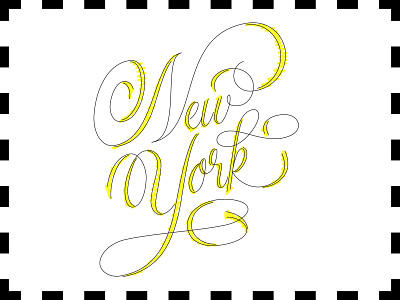 Just playin' around calligraphy goodtypetuesday illustration lettering new york practice type typography vector