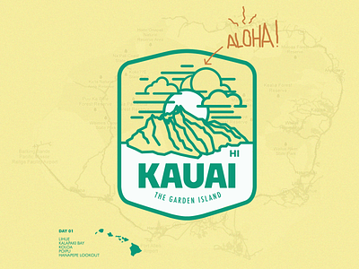 1/4: Kauai Badge Series badge badge design illustration logo