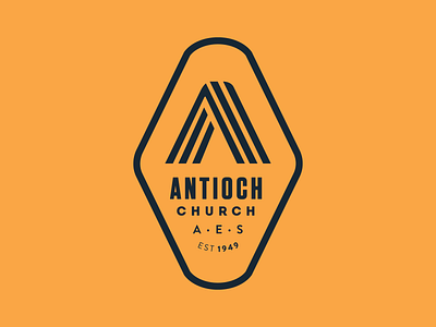 Antioch badge badge badge design branding identity logo