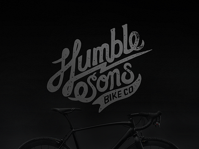 Humble Sons Bike Co handlettering illustration logo typography