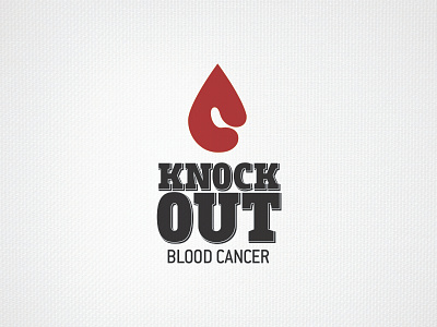 Knock Out Blood Cancer Logo branding logo non profit promotional sports