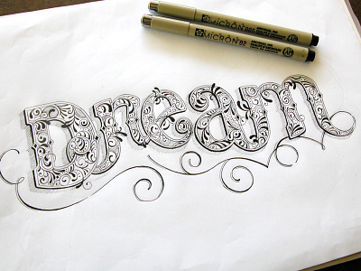 Doodles & Details details filigree flourish hand drawn hand lettering lettering sketch typography