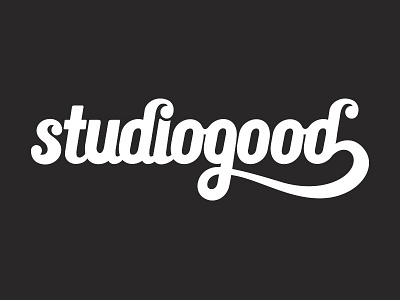 StudioGood logo refresh branding hand drawn hand lettering lettering logo script type typography vector wip