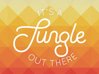 It's a Jungle Out There campaign hand drawn hand lettering lettering lockup logo sketch type typography wip