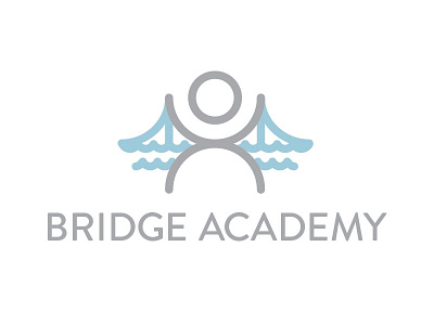 Bridge Academy Branding branding bridge child children icon illustration line logo school