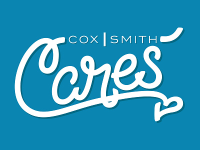 Cares <3 branding hand drawn hand lettering lettering logo nonprofit script