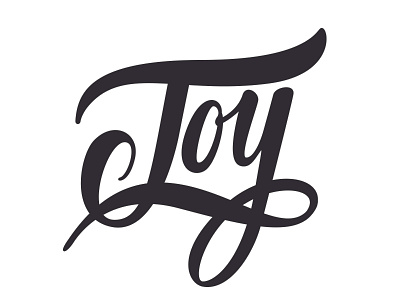 Joy! hand drawn hand lettering joy lettering script sketch type typography vector wip