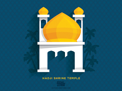 H is for Hadji Shrine Temple alphabet branding h illustration lettering logo shrine temple type typography