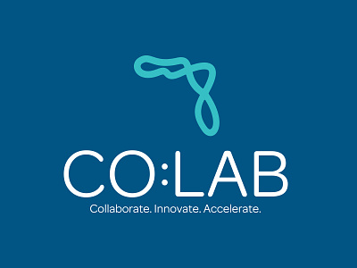 Co:Lab Logo brand branding cowork entrepreneur florida illustration logo type