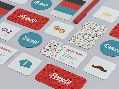 iFlashedU - Photo Booth Fun Branding brand branding hand lettering illustration logo pattern photo booth type