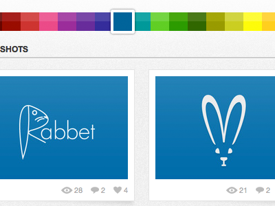 Colors blue colors dribbble one two