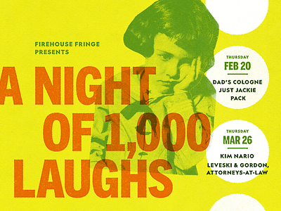 A Night of 1,000 Laughs/Laffs comedy improv poster promo richmond rva rvadesign theater va