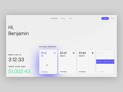 Finance Concept – Light Mode app dashboard design desktop finance fintech light mode techy typography ui