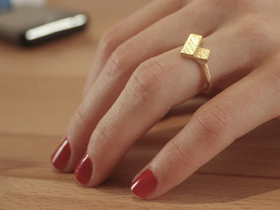 Polygon-tile ring design 3dprint jewelry ring