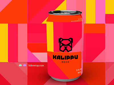 BEER BOTTLE DESIGN BY BBLEWRAP.COM angry bblewrap bblewrap.com beer can beer design brand design branding bulldog design graphic kalippu logodesign malayalam pattern design pink yellow popcult product design trendy