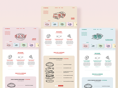 FUTURAFOOD delivery design ecology flat food healty minimal ui ux web website