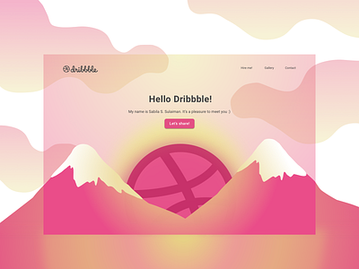 Hello Dribbble Landing Page
