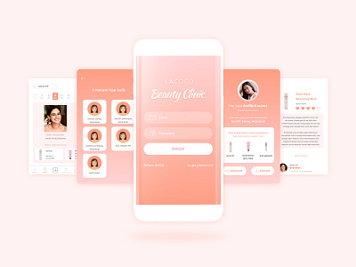 Beauty Clinic App UI app design branding design mobile app ui ux