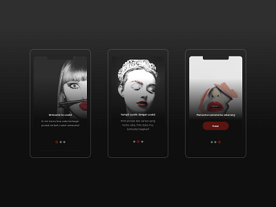 Dark Onboarding Screens Mobile App