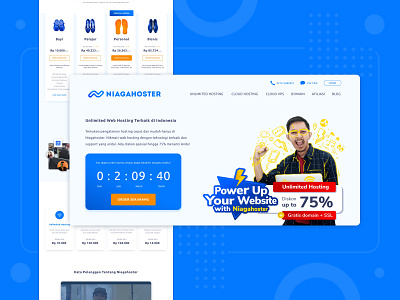 Niagahoster Homepage: Case Study branding homepage design page design ui ux web design website website concept website design