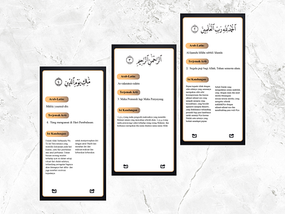 ui al fatihah 1-3 app design illustration ui ux vector web website