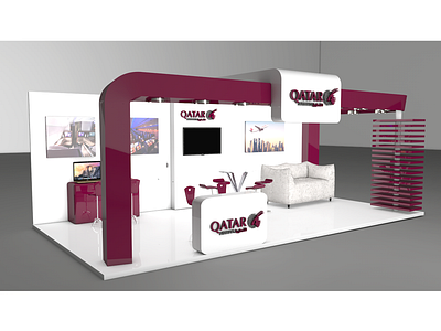 qatar airways exhibition display 2 branding design exhibition design