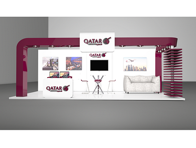 qatar airways exhibition display 3 branding design exhibition design