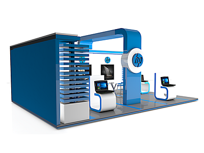 hp exhibition 3 app branding design display exhibition booth design exhibition design exhibition stand design icon