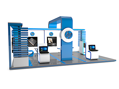 hp exhibition 4 app branding design display ecommerce exhibition booth design exhibition design exhibition stand design icon ui