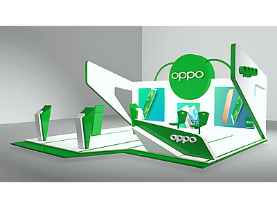 oppo exhibition 3 app branding design display ecommerce exhibition booth design exhibition design exhibition stand design icon