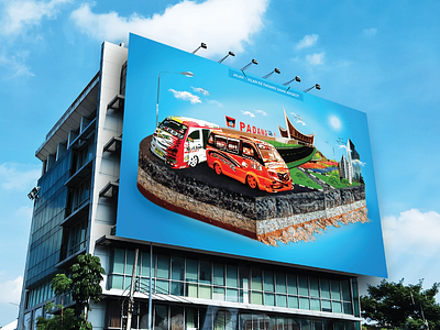 digital imaging of sumatera barat billboard